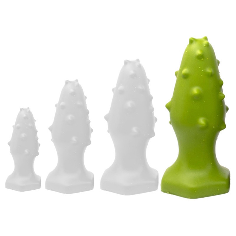 ToppedMonster Plug silicone Monster Spike XL 16 x 6.5cm Vert